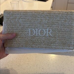 Dior Natural Woven Clutch new